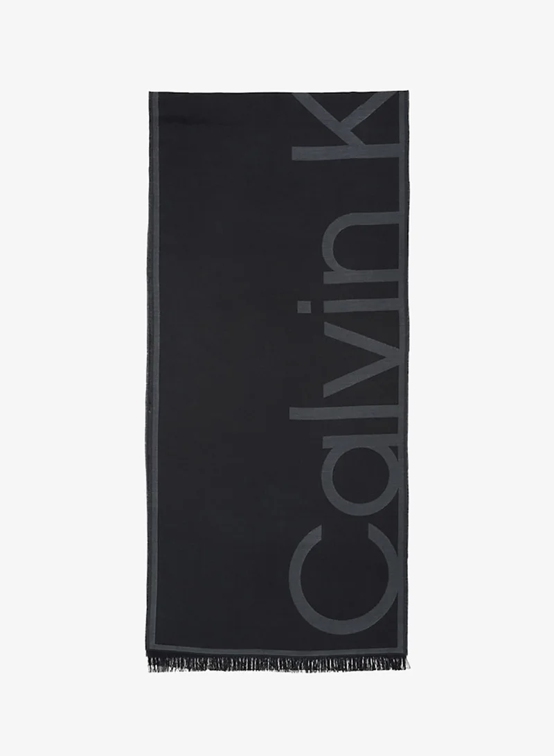 CALVIN KLEIN Logo Jacquard Stole